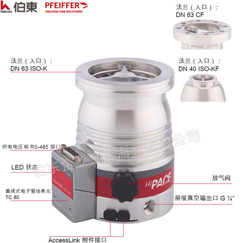 pfeiffer 普发涡轮分子泵 HiPace 80 Neo